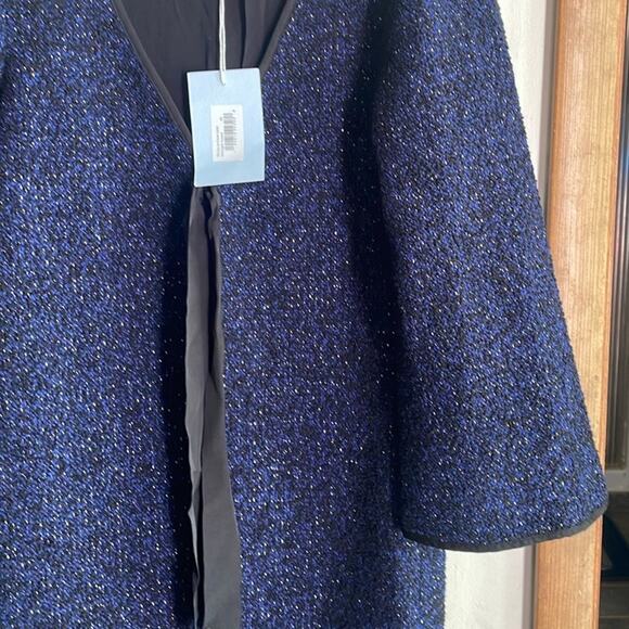 Hill House The Lou Lou Duster Jacket Midnight Tweed - Picture 7 of 13